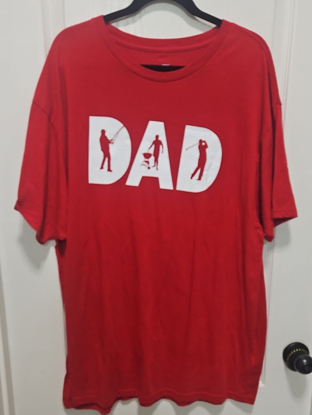 Red 'DAD' Graphic Tee